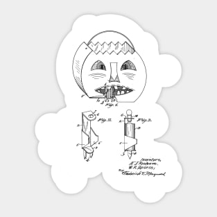 Toy Lantern Vintage Patent Drawing Sticker